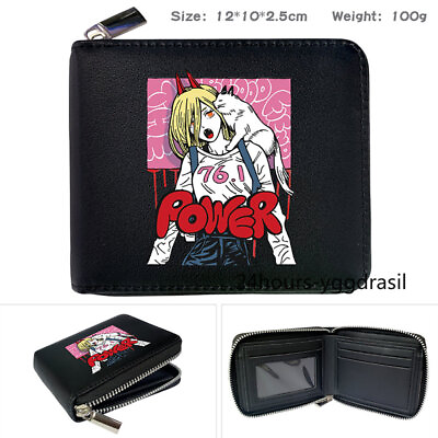 #ad Anime Chainsaw Man Power Synthetic Leather Wallet Souvenir Wallet