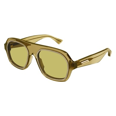 #ad NEW Bottega Veneta BV 1217S Sunglasses 003 YELLOW 100% AUTHENTIC