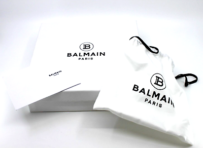 #ad BALMAIN PARIS White Square Gift Box 9.5quot; x 9.5quot; x 2.5quot; Authentic