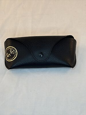 #ad Authentic Ray Ban Sunglasses Leather Case Black