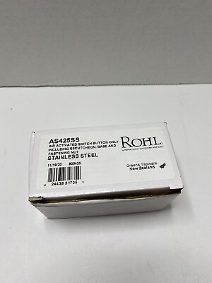 #ad Rohl Air Activated Switch Button for Sink Waste Disposal NEW AS425SS