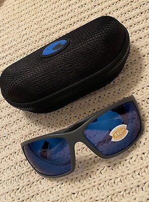 #ad COSTA Del Mar Reefton Sunglasses Polarized Blue Mirror Lenses