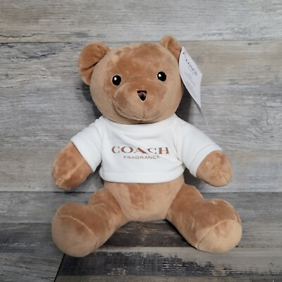 #ad Coach Fragrance Teddy Bear Brown Promo Plush from Perfume Line with Tags 2022