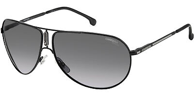 #ad Carrera Special Edition Gipsy 65 Polarized Black Aviator Sunglasses 0807 WJ