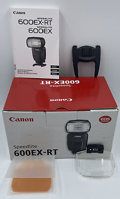 #ad Canon Speedlite 600EX RT Box Only w Instruction Manual Stand Filter amp; Holder