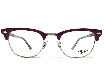 #ad Ray Ban Eyeglasses Frames RB5154 5652 Blue Purple Silver Clubmaster 49 21 140