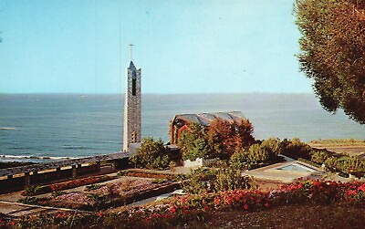 #ad Postcard CA Rancho Palos Verdes Wayfarer#x27;s Chapel Chrome Vintage PC f1212