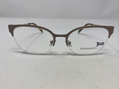 #ad Tiffany amp; Co. Italy TF 1133 6125 53 17 140 Pink Half Rim Eyeglasses Frame CO14