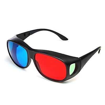 #ad Red blue 3D Glasses Cyan Anaglyph Simple style 3D Glasses 3D movie game Extra...