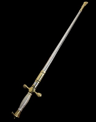 #ad USMA sword Us Military Academy WKC Solingen Germany Stainless Dress