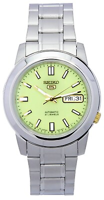 #ad Seiko 5 Stainless Steel Case size 38mm Green Dial Automatic SNKK19J1 Men#x27;s Watch