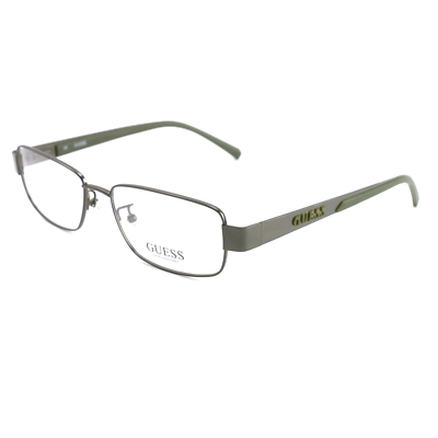 #ad Guess Men Eyeglasses GUA1743 GUNGRN Gunmetal Green 53 16 145 Frames Rectangle