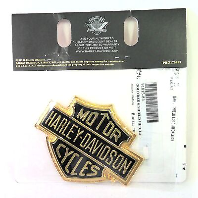 #ad NOS Genuine Harley Bar amp; Shield Self Adhesive Large Medallion 91815 85