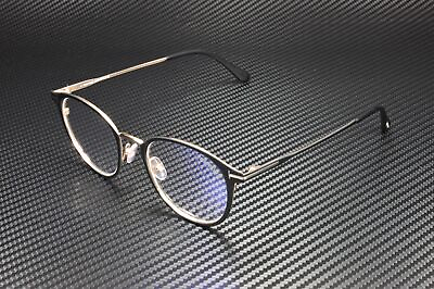 #ad Tom Ford FT5528 B 002 Matte Black Clear Lens Metal 49 mm Unisex Eyeglasses