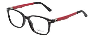 #ad NY Eye Enhance Kids Designer Reading Glasses Glossy Matte Black Red EN4118 48 mm