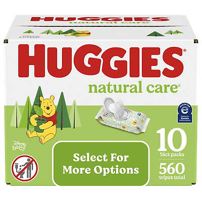 #ad Natural Care Sensitive Baby WipesUnscentedHypoallergenic10 Pack 560 Total Ct