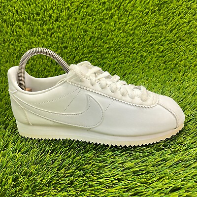 #ad Nike Classic Cortez Leather Womens Size 8 Athletic Shoes Sneakers 807471 102