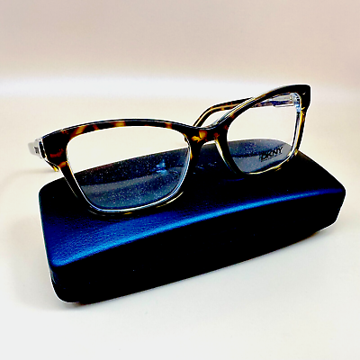 #ad DKNY DY 4650 3533 Transparent Tortoise Eyeglasses 53 17 140mm Original case