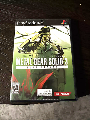 #ad Metal Gear Solid 3: Subsistence Sony PlayStation 2 2006 disc 1 only with case