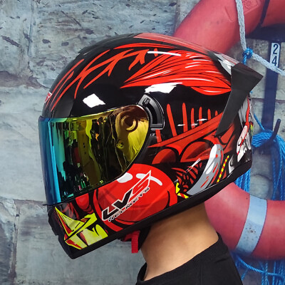#ad DOT Professional Motorcycle Helmet Racing Full Face Dual Lens Motocross Helmets