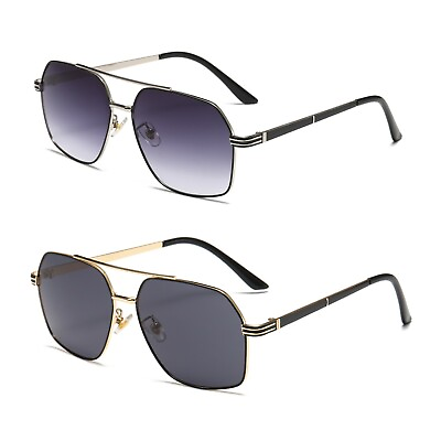 #ad 2 PK Unisex Retro Aviator Pilot Fashion Classic Sunglasses for Men Women Driving