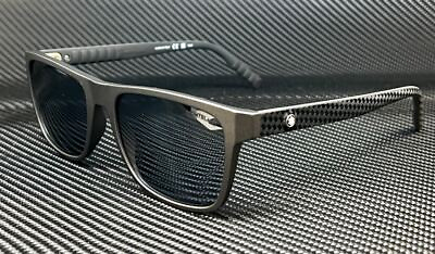 #ad MONT BLANC MB0209S 003 Matte Gray Men#x27;s 56 mm Large Sunglasses
