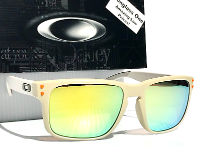 #ad #ad NEW Oakley HOLBROOK Matte Sand POLARIZED Galaxy Gold Mirror Lens Sunglass 9102