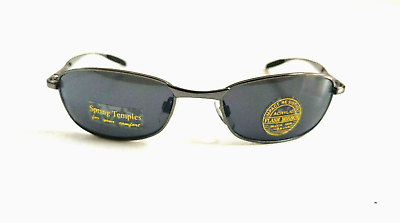 #ad NWT Vintage 90#x27;s Unisex Rectangle Metal Sports Sunglasses D.Gunmetal