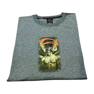 #ad 2PAC Tupac Shakur Rap Vintage USA Grey T Shirt Winterland Tag NWT XXL