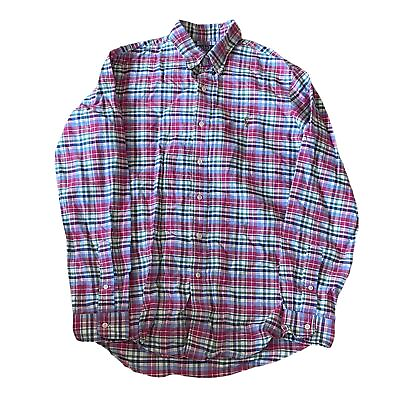 #ad Ralph Lauren Polo Shirt Oxford Medium Pink Check