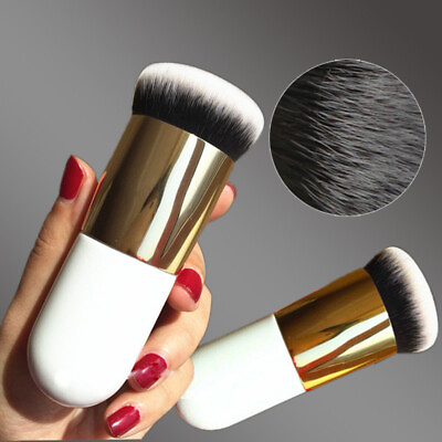#ad Flat Foundation Brush Soft Large Kabuki Powder Cream Blush Makeup Tool Cosmetic C $3.73