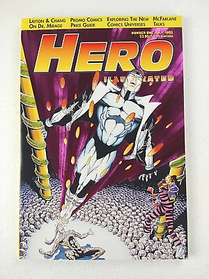 #ad Hero Illustrated #1 Embossed Cover 1993 Comic Price Guide Magazine NM