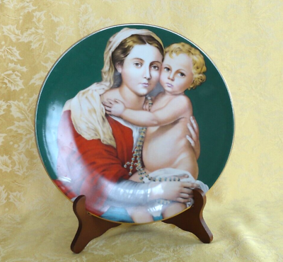 #ad Vintage CH Field Haviland Limoges Porcelain Plate Madonna amp; Child by Murillo1975