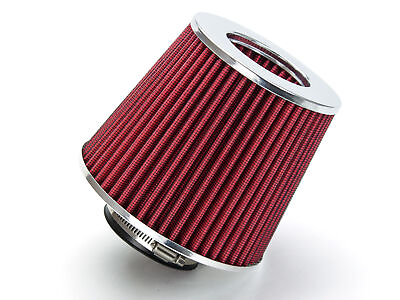 #ad 3quot; Cold Air Intake Dry Filter Universal RED For Geo Prizm Spectrum storm