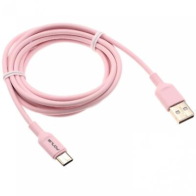 #ad 6FT USB C CABLE PINK CHARGER CORD POWER WIRE TYPE C FAST CHARGE for CELL PHONES