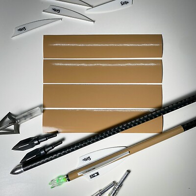 #ad 3 Arrows Archery Arrow Wraps BUCKSKIN . 15 pack Multi Size Made In USA
