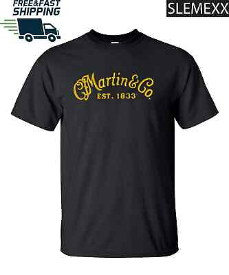 #ad New shirt Martin amp; Co Guitars men#x27;s logo T shirt USA Size S 5XL