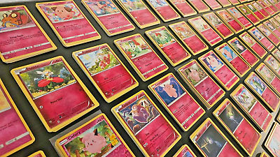 #ad 10x FAIRY PINK Pokemon Card Collection Set Deck Building HOLO EVOLUTIONS