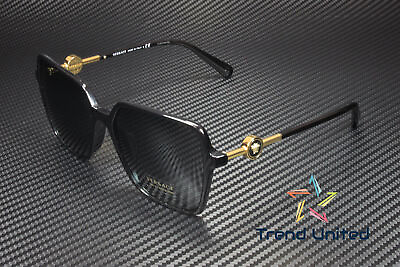 #ad VERSACE VE4396F GB1 87 Black Dark Grey 58 mm Women#x27;s Sunglasses