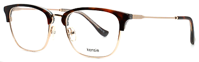 #ad KENSIE Worthy DT Dark Tortoise Gold Womens Square Eyeglasses 51 18 140 B:40 $39.99
