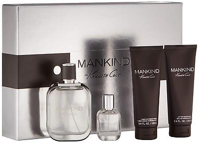 #ad Kenneth Cole Mankind 4 PC Gift Set for Men EDT 3.4 oz amp; 1 oz 3.4oz Wash amp; Balm