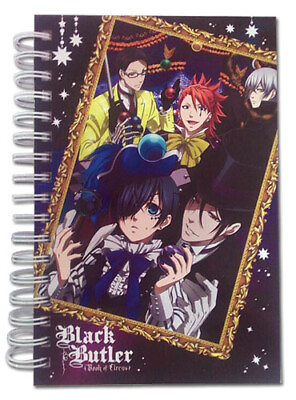 #ad Black Butler Book of Circus Characters amp; Frame Anime Hardcover Notebook GE 43545