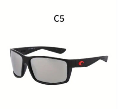 #ad New Unisex Black Polarized Sunglasses Black Hard Case Included