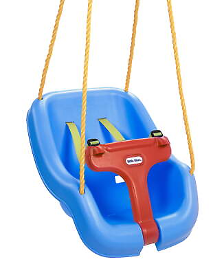 #ad Little Tikes 2 in 1 Snug and Secure Swing High Back Swing Blue