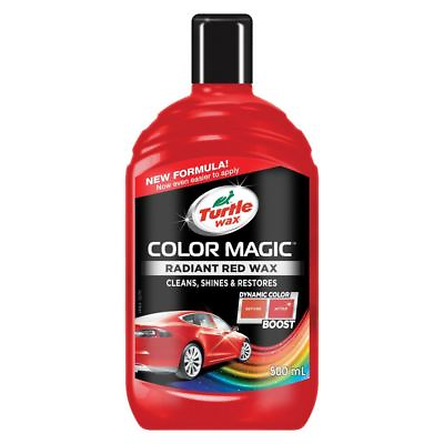 #ad Turtle Wax Color Magic Car Paintwork Polish Restores Scratches Faded 500ml Red