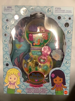 #ad Polly Pocket Keepsake Collection Mermaid Dreams Compact 2 Dolls amp; Wearable Jewe