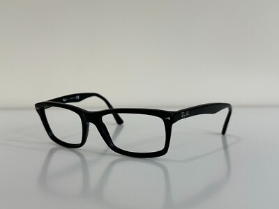 #ad Ray Ban RB 5287 2000 Rectangle Black Eyeglasses Optical Frame 54 18 145