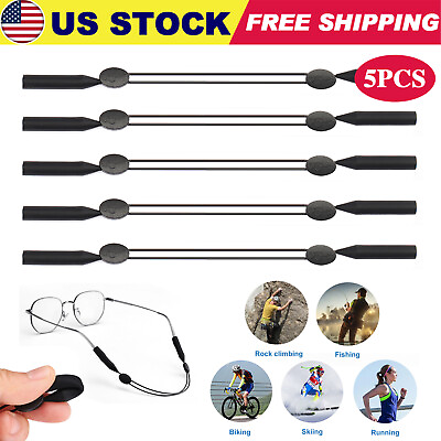 #ad 5X Glasses Strap Neck Cord Sports Eyeglasses Band Sunglasses Rope String Holder