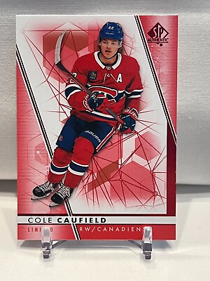 #ad 2022 23 SP Authentic Limited Red Cole Caufield #22 Montreal Canadiens