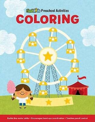 #ad Coloring Flash Kids Preschool Activity Books Paperback VERY GOOD